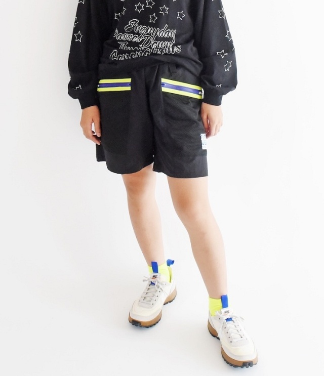 SONS OF STANDARD　リップルショーツ 　ブラック（150～170センチ）  1261-3003