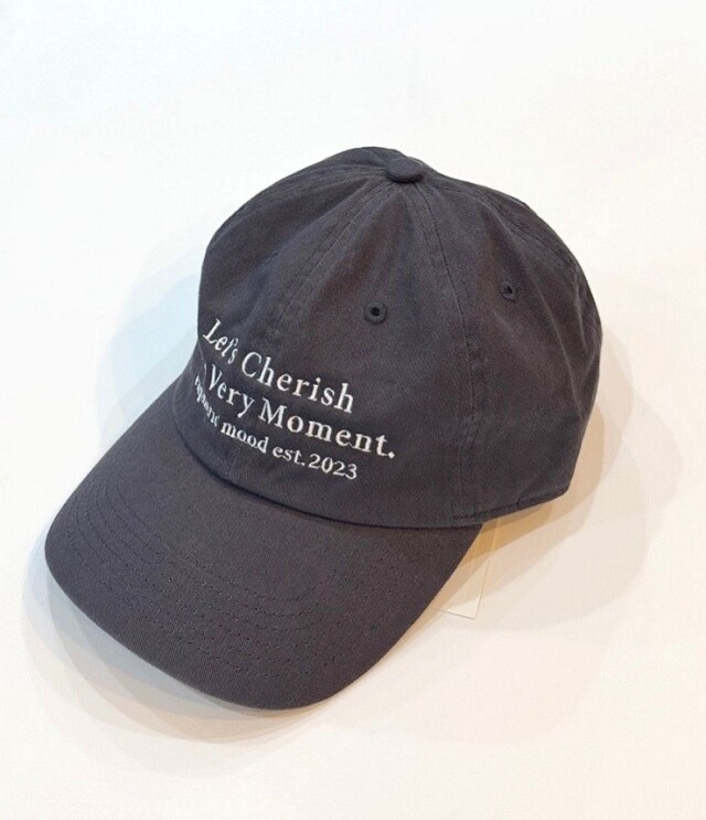 euphoric　Message Cap メッセージ キャップ（チャコール） EU-AC5416