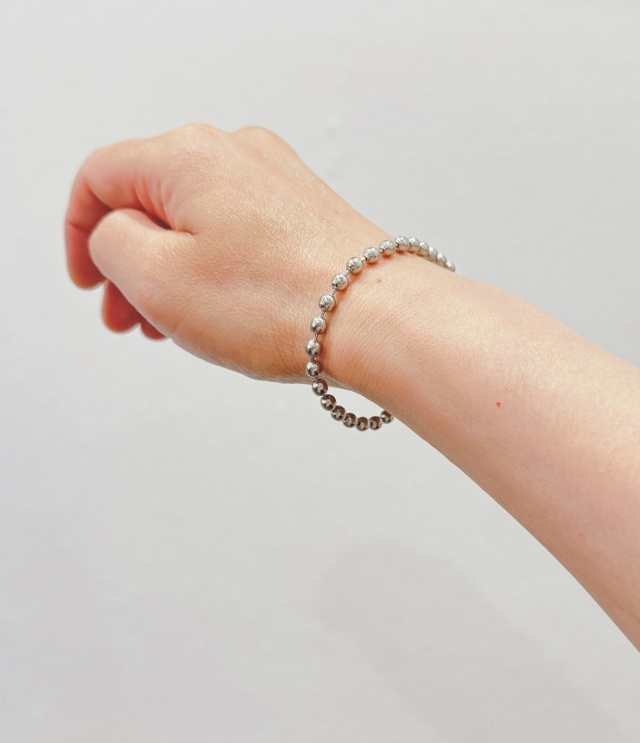 ROSETTAPRAYER ロゼッタプレア 4.5mm BALL CHAIN BRACELET -SILVER- ボールチェーン ブレスレット -シルバー-