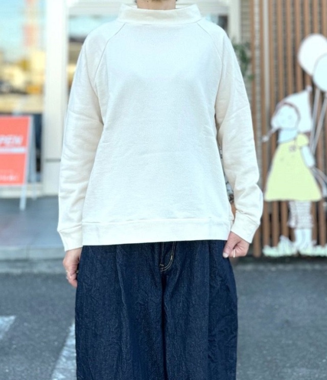 【40%OFF】SETTEN　セントラル裏毛 ラグランプルオーバー（エクリュ）
