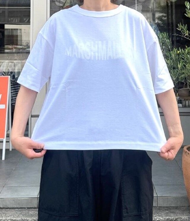 mao made　MARSHMALLOW TEE（ホワイト×ホワイト） 531201