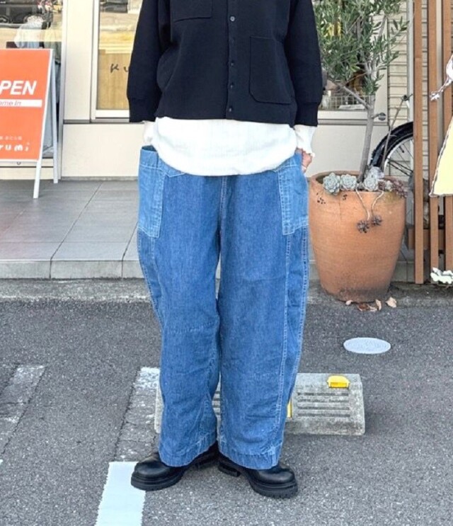 ESTROISLOSE　ネップデニム パンツ（インディゴ）EB25307-B