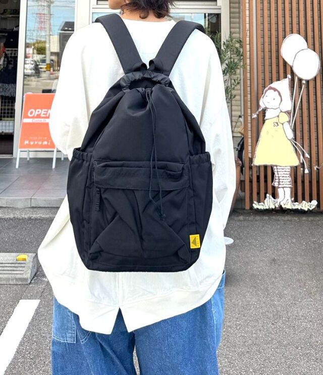 KELTY  ケルティ　80's KINCHAKU DAY PACK　80'sキンチャク デイパック（ブラック)　3259262725