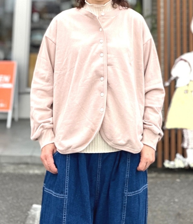 chloro sister 2WAYミニ裏毛 カーデ(ダークピンク) CS6378 #chloro sister_toujours ensemble