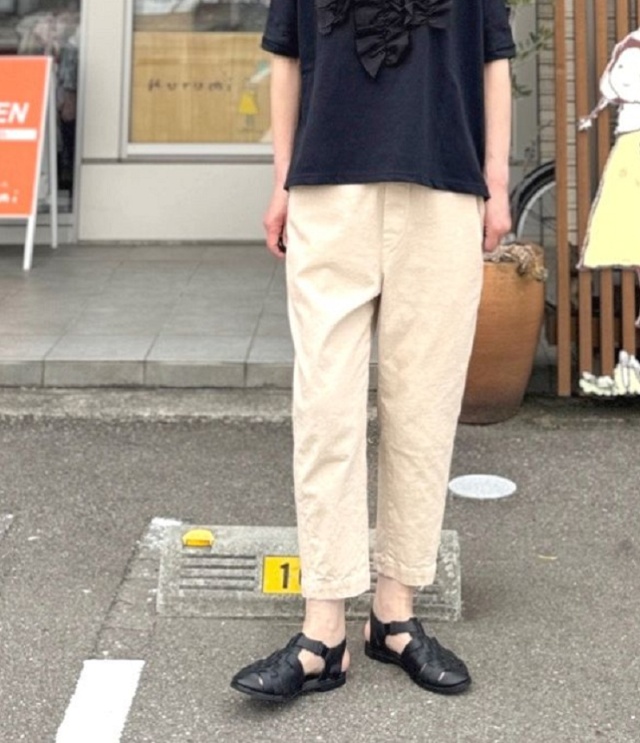 vent blanc コットンリネン ムラ糸 デニムパンツ(ベージュ)VBP261494