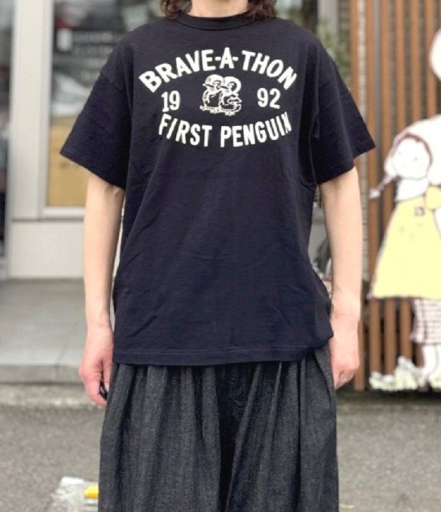 DENIM DUNGAREE　天竺 FIRST PENNIE TEE　ブラック（レディース）  22620400