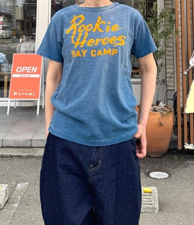 【30%OFF】DENIM DUNGAREE　ビンテージ 天竺 ROOKIE TEE　オールドネイビー（レディース）　22520416