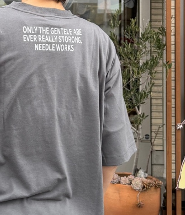 NEEDLE WORKS　T/C天竺 シンプル Tシャツ　グレー（レディース） 2125104