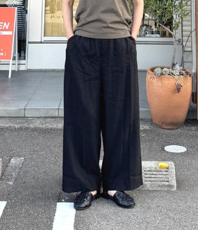 STELLA CIFFON　Wonder Linen Pants ワンダー リネン パンツ（ブラック） ST2-21203