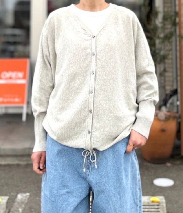 maonosuke グレー×水色カーディガン maonosuke カーディガン 水色×グレー tシャツの通販 by ぽよん