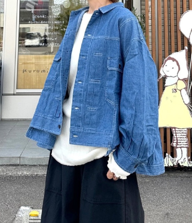 ESTROISLOSE ライトオンスデニム ジャケット(ブルー)EB25403