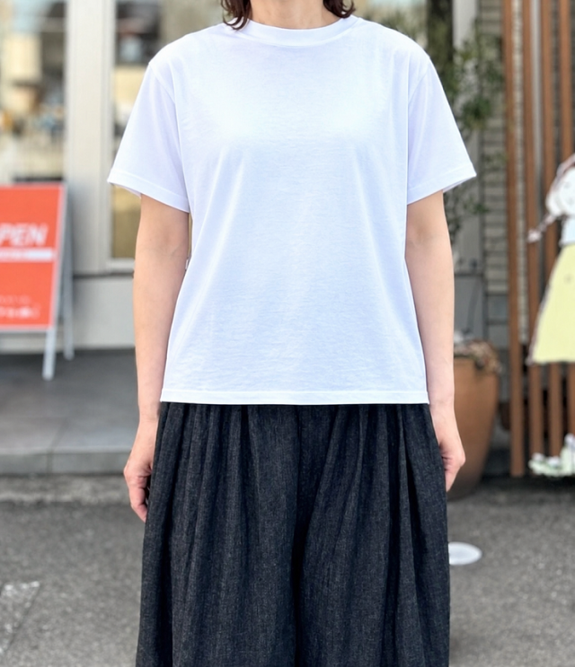 euphoric　Crew neck Tops  クルーネックトップ（オフホワイト） EU-CT6218