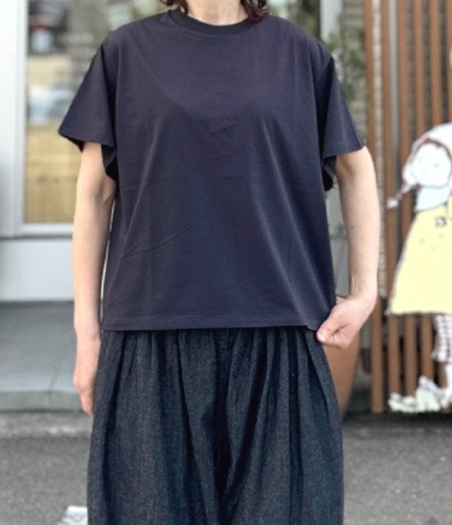 euphoric　Crew neck Tops  クルーネックトップ（スミクロ） EU-CT6218