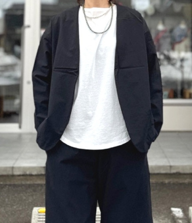 prit　綿麻ストレッチ トッパー ジャケット（クロ） P81633 #オケージョン