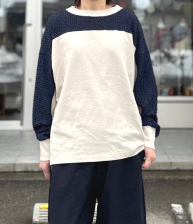 STELLA CIFFON　Tiered russell & Breakthrough terry Top （ベージュ） ST1-26503