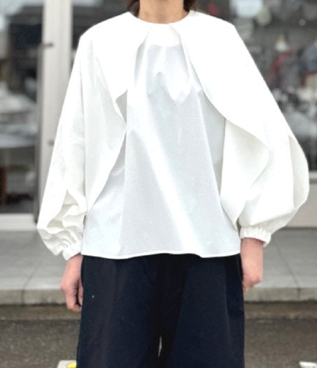 STELLA CIFFON Water Repellent frills Blouse (ホワイト) ST1-26403 #オケージョン