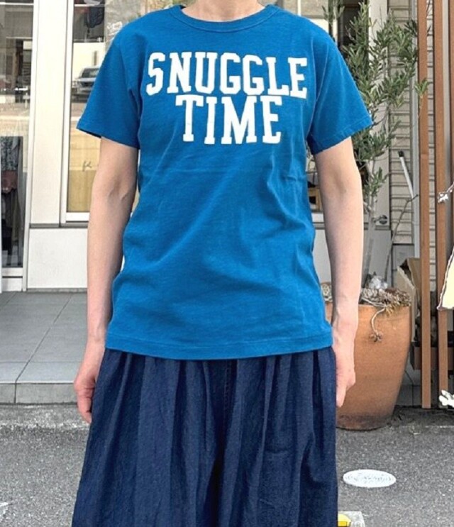 【30%OFF】DENIM DUNGAREE　天竺 SUNGGLE TEE　ネイビー（レディース）　22520411