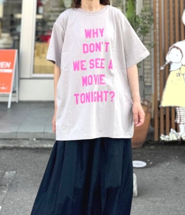 THOMAS MAGPIE　ビッグTシャツ MOVIE （グレージュ） 2263851