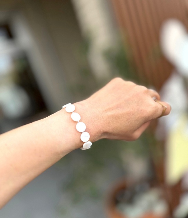 ROSETTAPRAYER ロゼッタプレア PEARL SHELL TOGGLE BRACELET -CIRCLE- パールシェル トグル ブレスレット -サークル-