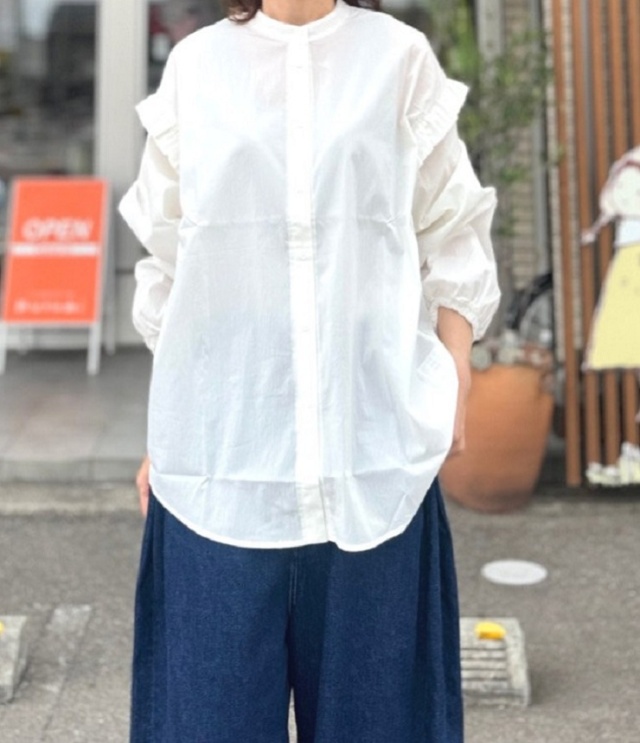 euphoric　Frill Shirt（ホワイト） EU-CT6214