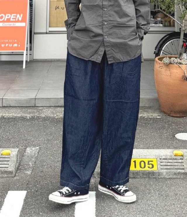 prit　6ozデニム ボールパンツ（ネイビー） P70633