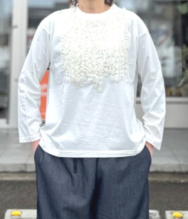 Sabbatum BD30/1天竺 バイファブリック カットオフ プルオーバー(オフホワイト) SA-37204