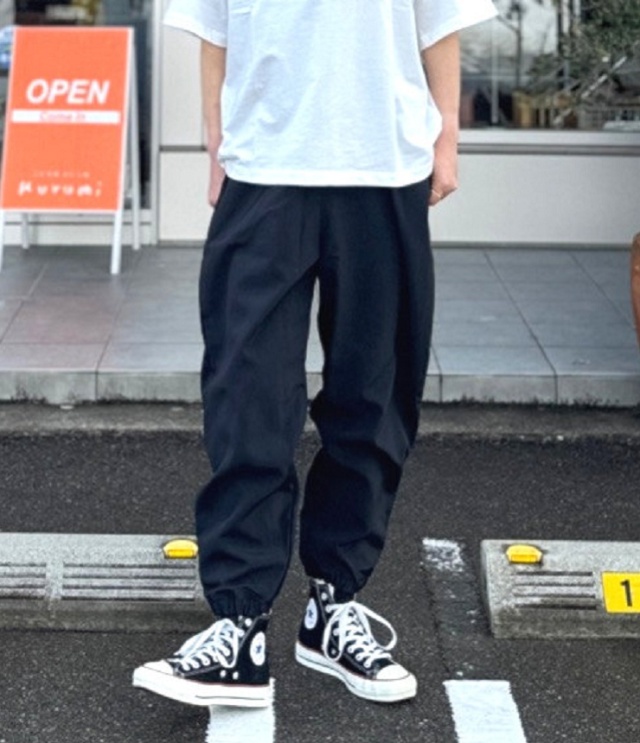 Sabbatum リサイクルナイロン タスランオックス ジョガーパンツ(ブラック) SA-37802