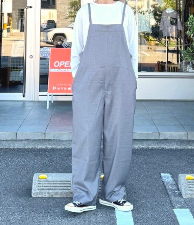mao made　SSで人気のあの子が再登場！ オトナに似合う サロペット（トップグレー） 541313