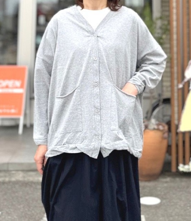 Sabbatum　ヴィンテージ レアルツイスト カーディガン（グレー） SA-38211