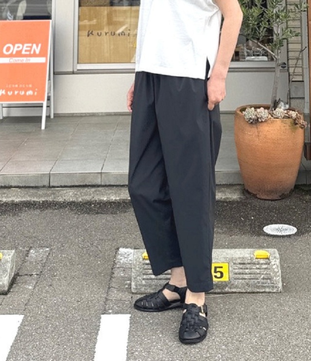 STELLA CIFFON　Water repellent typewriter Pants （チャコール） ST1-22208