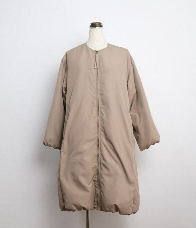 vent blanc　ファイバーダウン コクーンデザイン ベンチコート（ベージュ）VBJ253438