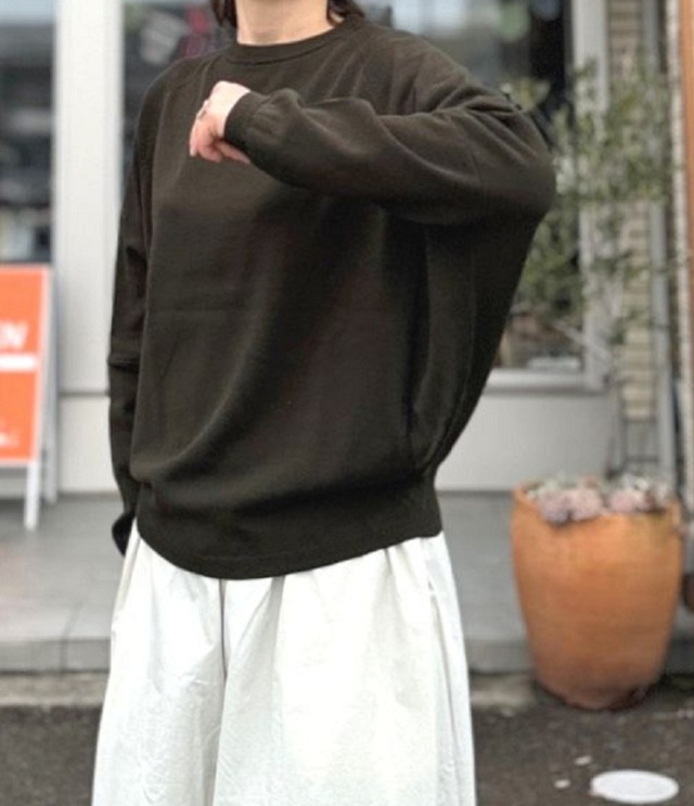 mao made オーバーサイズ 変形 プルオーバー(ブラウンカーキ)611130