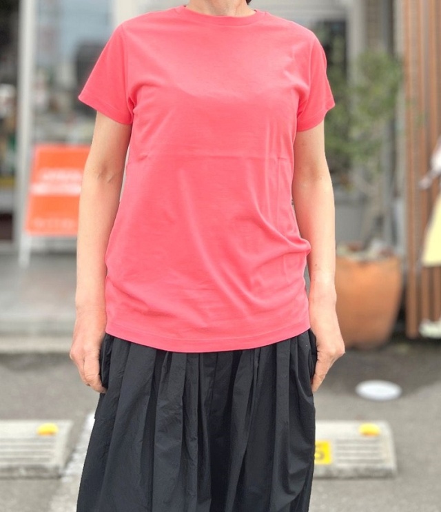 【40%OFF】ESTROISLOSE　シック天竺 半袖Tシャツ（サーモン）