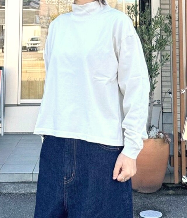 Sabbatum　ファンクショナル天竺 タートルネック プルオーバー（ミスト） SA-36201