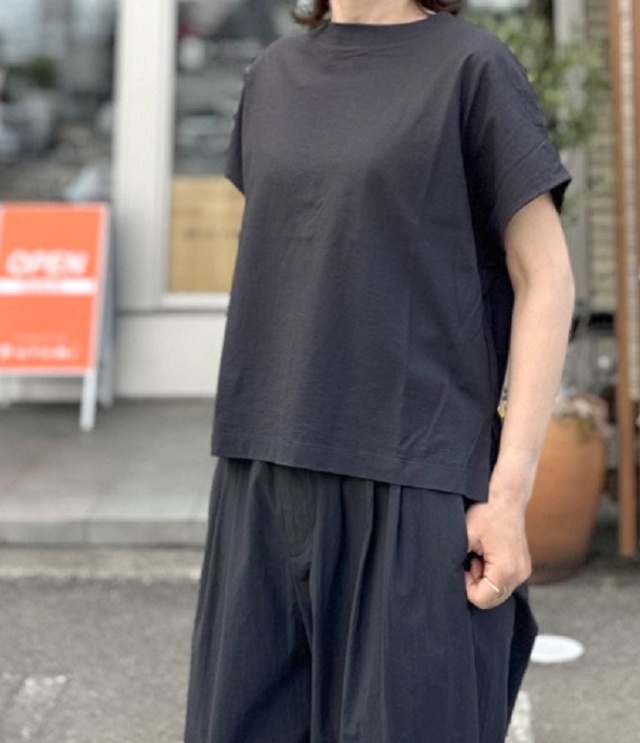 STELLA CIFFON　High twist T-sh（チャコール） ST2-25501