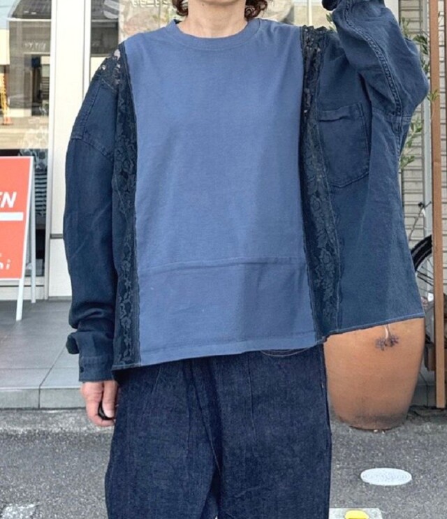 REHERSALL　ドッキングシャツ（ネイビー25） AT-271