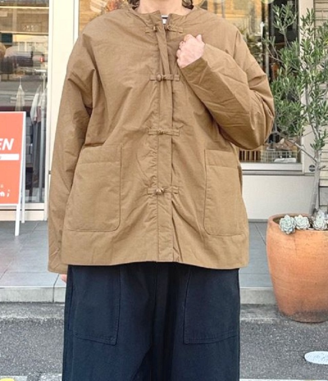 mao made　チャイナ ジャケット（コヨーテ） 551303