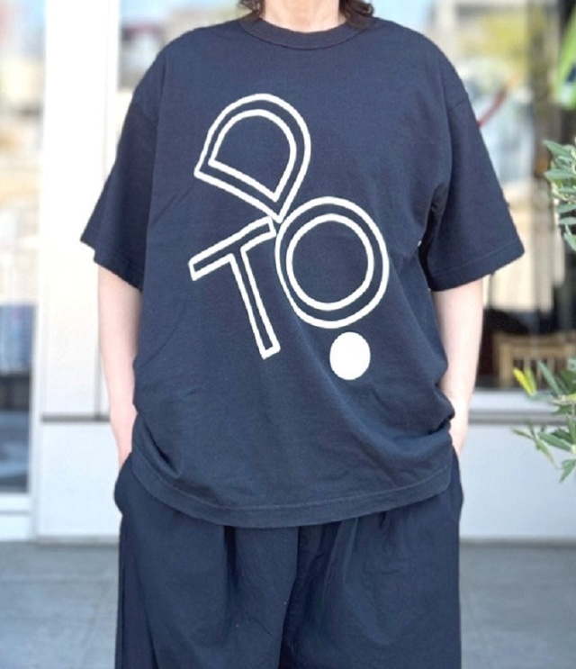 prit　18/1空紡度詰天竺 DOT プリント  Tシャツ（クロ） P92646