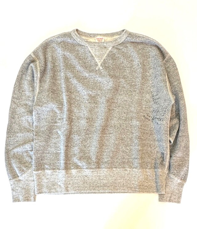 DENIM DUNGAREE 　ビンテージ裏毛 MEMORIAL スウェット　グレー（メンズ）  22580422