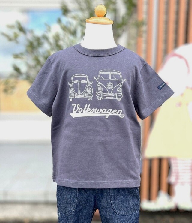 【40%OFF】OFFICIAL TEAM　VOLKSWAGEN オールドTシャツ　チャコールグレー（130センチ） #OFFICIAL TEAM_NEWO