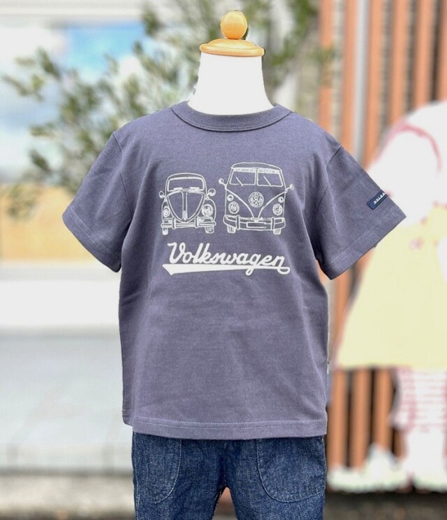 OFFICIAL TEAM　VOLKSWAGEN オールドTシャツ　チャコールグレー（90～130センチ） #OFFICIAL TEAM_NEWO