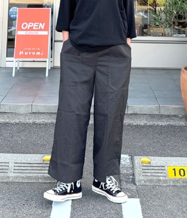 chloro sister  60/2コーマギャバ Wポケット パンツ（チャコール） CS6358  #chloro sister_toujours ensemble