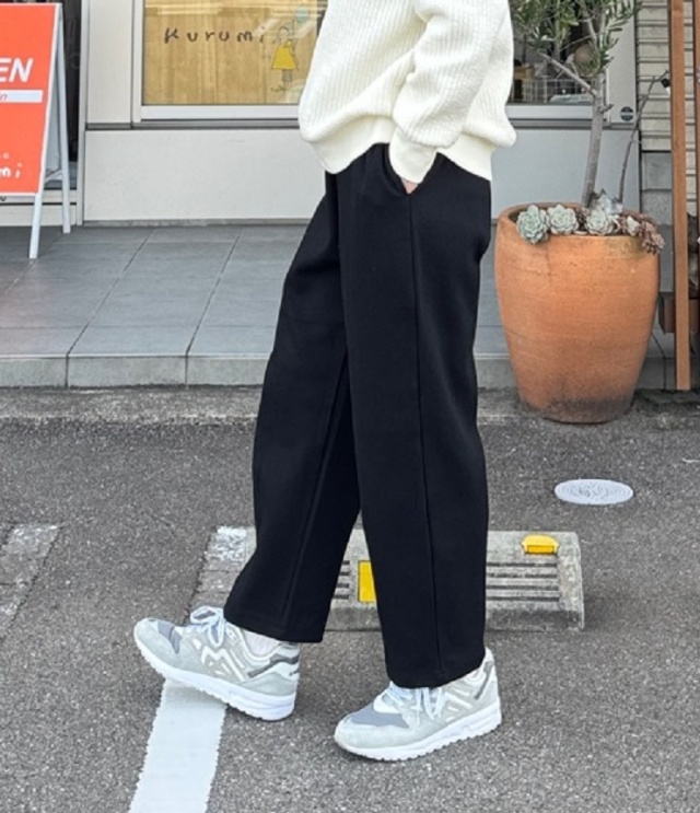 denicher　T/Cダンボール コクーンパンツ（ブラック）DCP253544