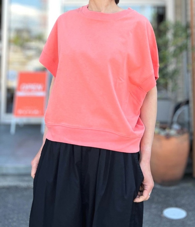 【40%OFF】chloro sister  17/1BD天竺 スリーブレス ワイドTシャツ（ピンク） #chloro sister_toujours ensemble