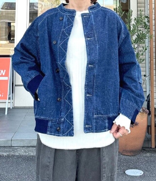 ESTROISLOSE　ネップデニム ブルゾン（ワンウォッシュ）EB25308