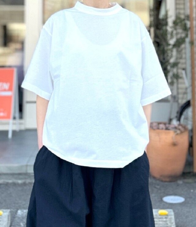 【10%OFF】ESTROISLOSE　フルタンブラー天竺 5分袖 Tシャツ（オフ）EC25103