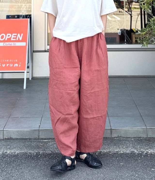 ESTROISLOSE　ラミーキャンバス パンツ（コーラル）EB26203
