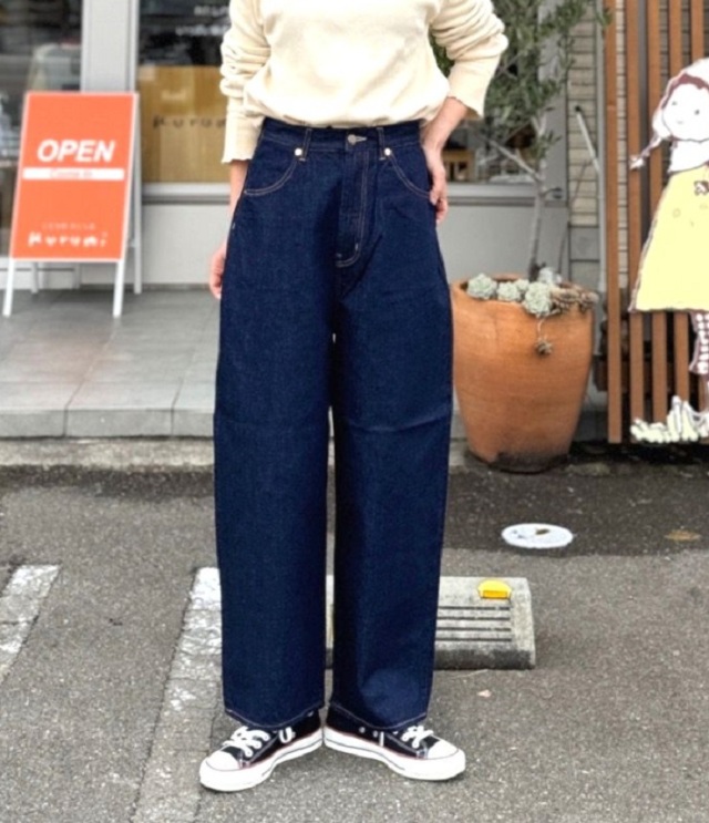 ESTROISLOSE　【NEW定番】ピュアデニム バギーパンツ（ワンウォッシュ） EB24410