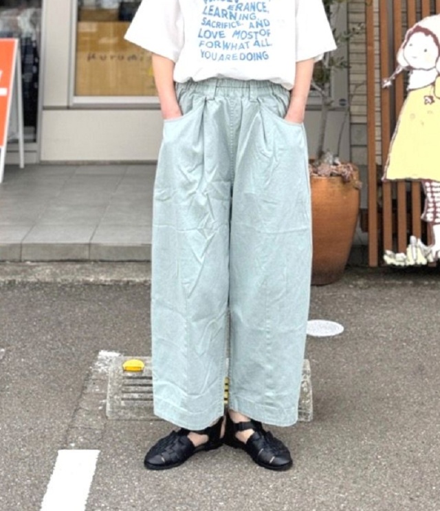 ESTROISLOSE　フェード加工ツイル パンツ（アッシュグレー）EB26109