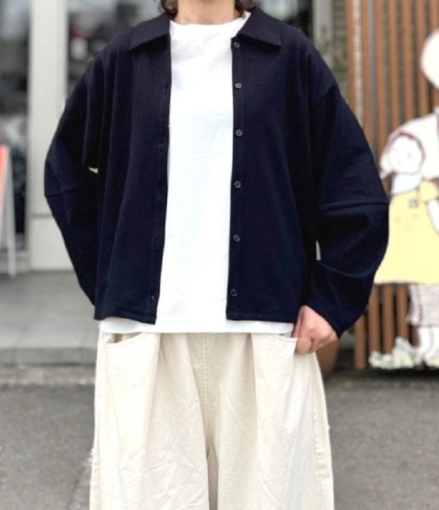 euphoric　Rib Cardigan リブカーディガン（ブラック） EU-CT6108